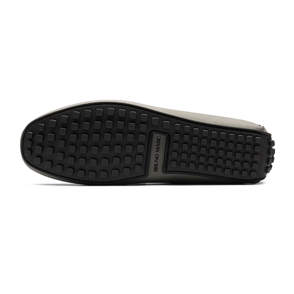 Men's Classic Moc Toe Suede Penny Loafers - DARK GREY - 3